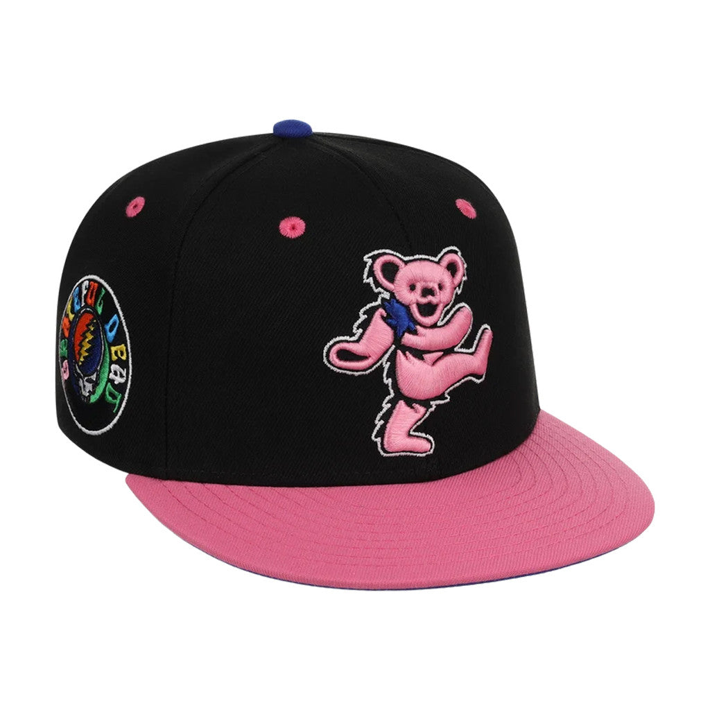 Lids Hat Drop Grateful Dead Collection Merch 2026 Pink Bear Snapback Hat Embroidered BFF Gifts - Merchluma