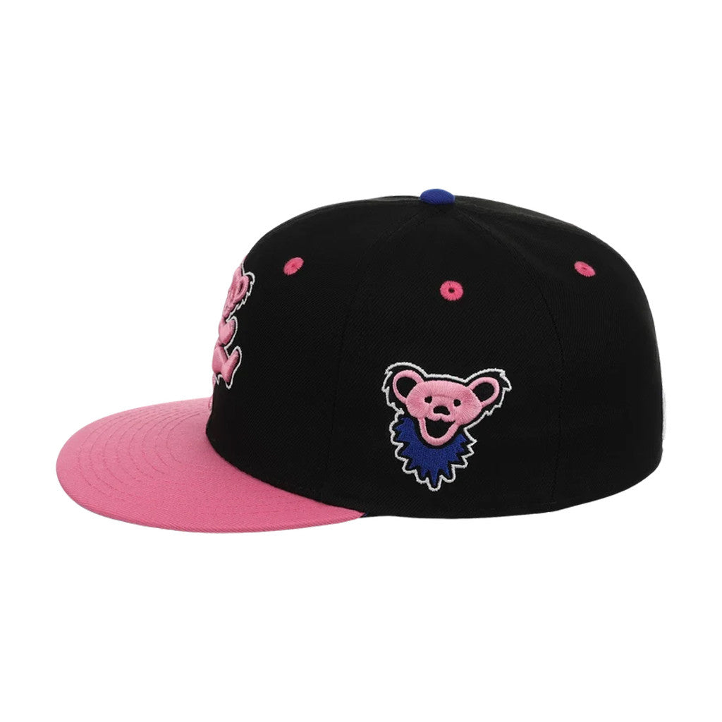 Lids Hat Drop Grateful Dead Collection Merch 2026 Pink Bear Snapback Hat Embroidered BFF Gifts - Merchluma