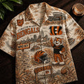 Cincinnati Bengals Vintage Tropical Hawaiian Shirt Bengals Merch Summer Gifts For Football Fan - Merchluma