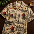 DEVO Retro New Wave Band Hawaiian Shirt DEVO Merch Gift Ideas For Music Lovers - Merchluma