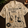 Fleetwood Mac Rumours Vintage Hawaiian Shirt Fleetwood Mac Merch Gifts For Rock Fan - Merchluma