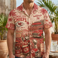 Kansas City Chiefs Tropical Vibes Hawaiian Shirt Chiefs Merch Football Fan Gift Ideas - Merchluma