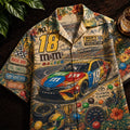 Kyle Busch Nascar Racing Tropical Hawaiian Shirt Kyle Busch Merch Gifts For Racing Fans - Merchluma