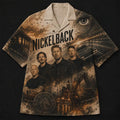 Nickelback Vintage Hawaiian Shirt Nickelback Merch Gift Ideas For Rock Fans - Merchluma