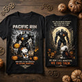 Pacific Rim X Snoopy Halloween Mecha Jaeger Black T-Shirt Halloween Clothing Gift For Him - Merchluma