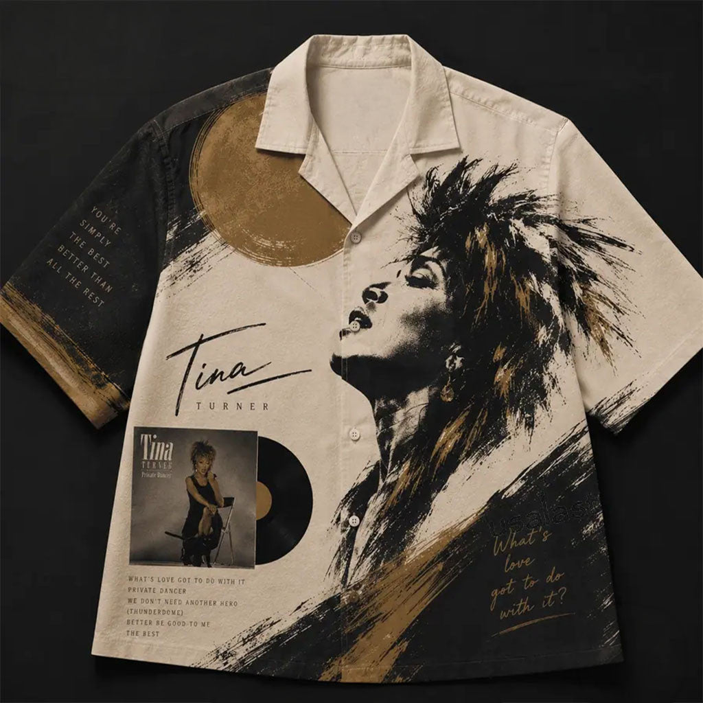 Tina Turner Simply The Best Hawaiian Shirt Tina Turner Merch Best Gifts For Music Lovers - Merchluma