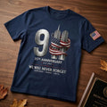 9 11 25th Anniversary We Will Never Forget T-Shirt Remember Honor Unite Shirt Patriotic Gifts - Merchluma