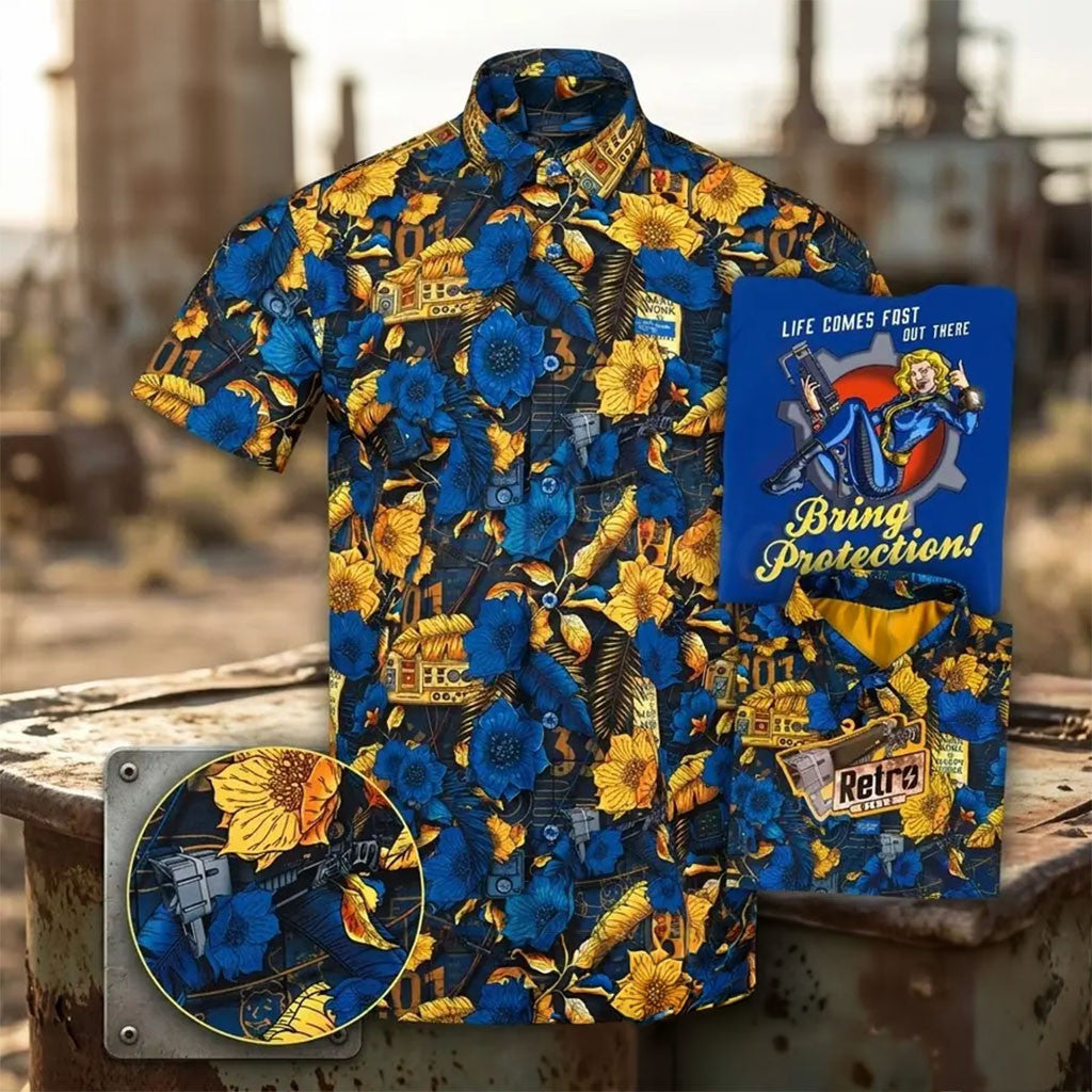 Fallout Vault Life Hawaiian Shirt Summer Aloha Shirt Gift Ideas For Husband - Merchluma