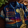 Led Zeppelin The Hermit Stained Glass Hawaiian Shirt Led Zeppelin Merch Rock Fan Gifts - Merchluma