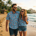 Sesame Street Grover Superman Hawaiian Shirt Humor Funny Aloha Shirt Summer Gifts For Dad - Merchluma