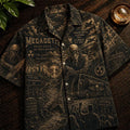 Megadeth Vintage Tropical Hawaiian Shirt Megadeth Merch Best Gifts For Music Lovers - Merchluma