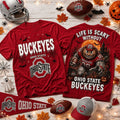 Ohio State Buckeyes 2026 Halloween T-Shirt Buckeyes Merch Football Fan Shirt Halloween Gifts - Merchluma