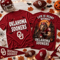 Oklahoma Sooners 2026 Halloween T-Shirt Oklahoma Sooners Merch Spooky Gift For Football Fans - Merchluma