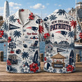 Personalized New England Patriots Summer Hawaiian Shirt Patriots Merch Summer Gifts For Fan - Merchluma