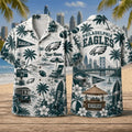 Personalized Philadelphia Eagles Summer Hawaiian Shirt Eagles Merch Aloha Shirt Gifts For Son - Merchluma