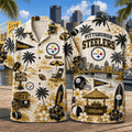 Personalized Pittsburgh Steelers Summer Hawaiian Shirt Steelers Merch Gifts For Son - Merchluma