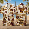 Personalized Washington Commanders Summer Hawaiian Shirt Commanders Merch Football Fan Gear - Merchluma