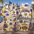 Personalized Minnesota Vikings Football Summer Hawaiian Shirt Vikings Merch Football Fan Gear - Merchluma