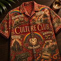 Culture Club Time Clock of the Heart Hawaiian Shirt Culture Club Merch Gifts For Music Lovers - Merchluma