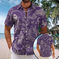 Prince Purple Toile Aloha Hawaiian Shirt Prince Merch Best Gifts For Music Lovers - Merchluma