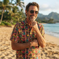 Jurassic Park Dinosaurs Cards Summer Hawaiian Shirt Jurassic Park Merch Gifts For Him - Merchluma