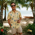 Sesame Street Cookie Monster Summer Hawaiian Shirt Cute Aloha Shirt Gifts For Dudes - Merchluma