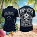 Dallas Football Skull Dead And Cold Shirt Dallas Cowboys Merch Present For Football Lovers - Merchluma