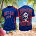 Buffalo Football Skull Dead And Cold T-Shirt Buffalo Bills Merch Gift For Football Fans - Merchluma