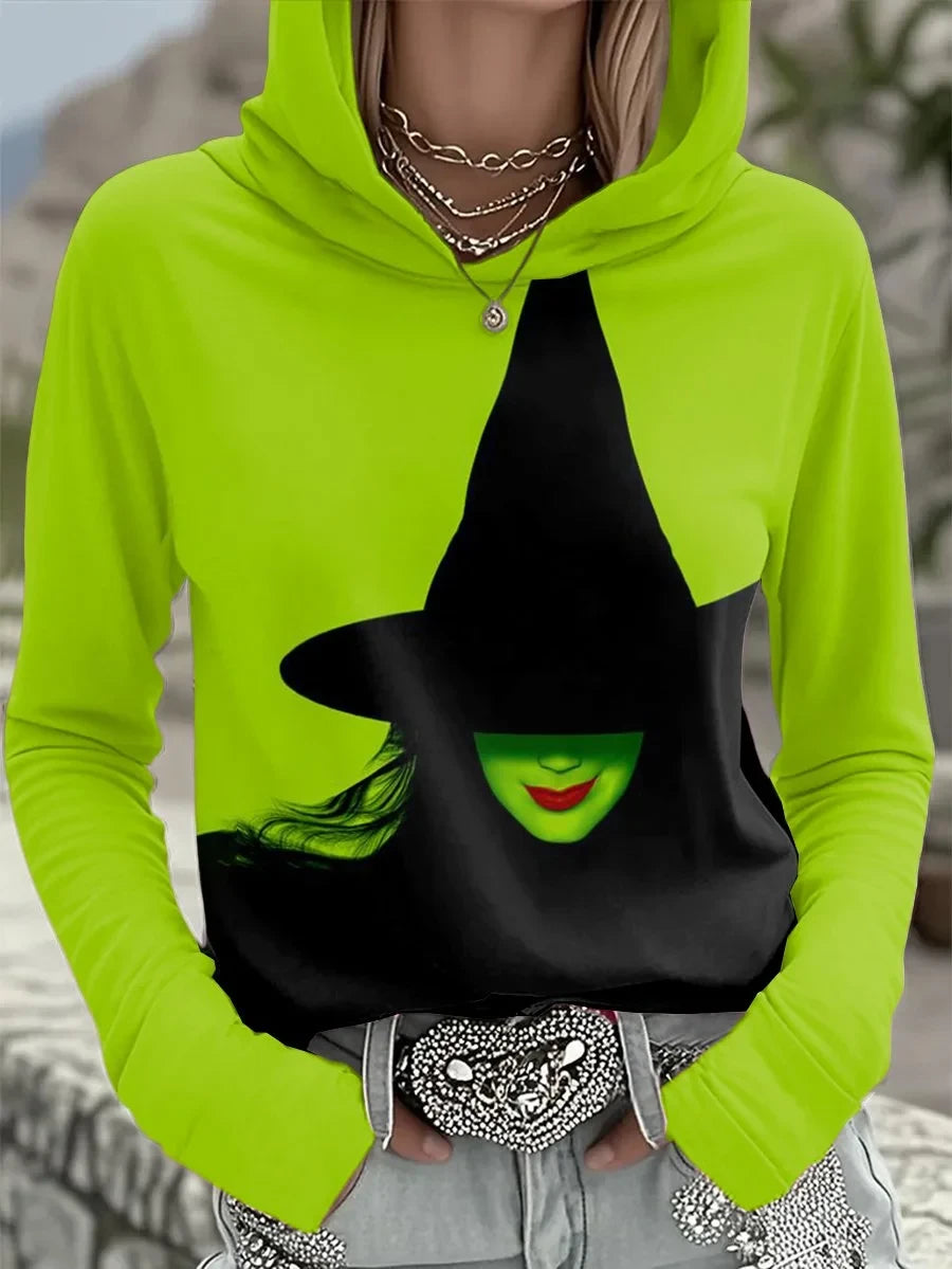 Halloween Witch Hoodie Ladies Halloween Clothes Halloween Coworker Gifts Ideas - Merchluma