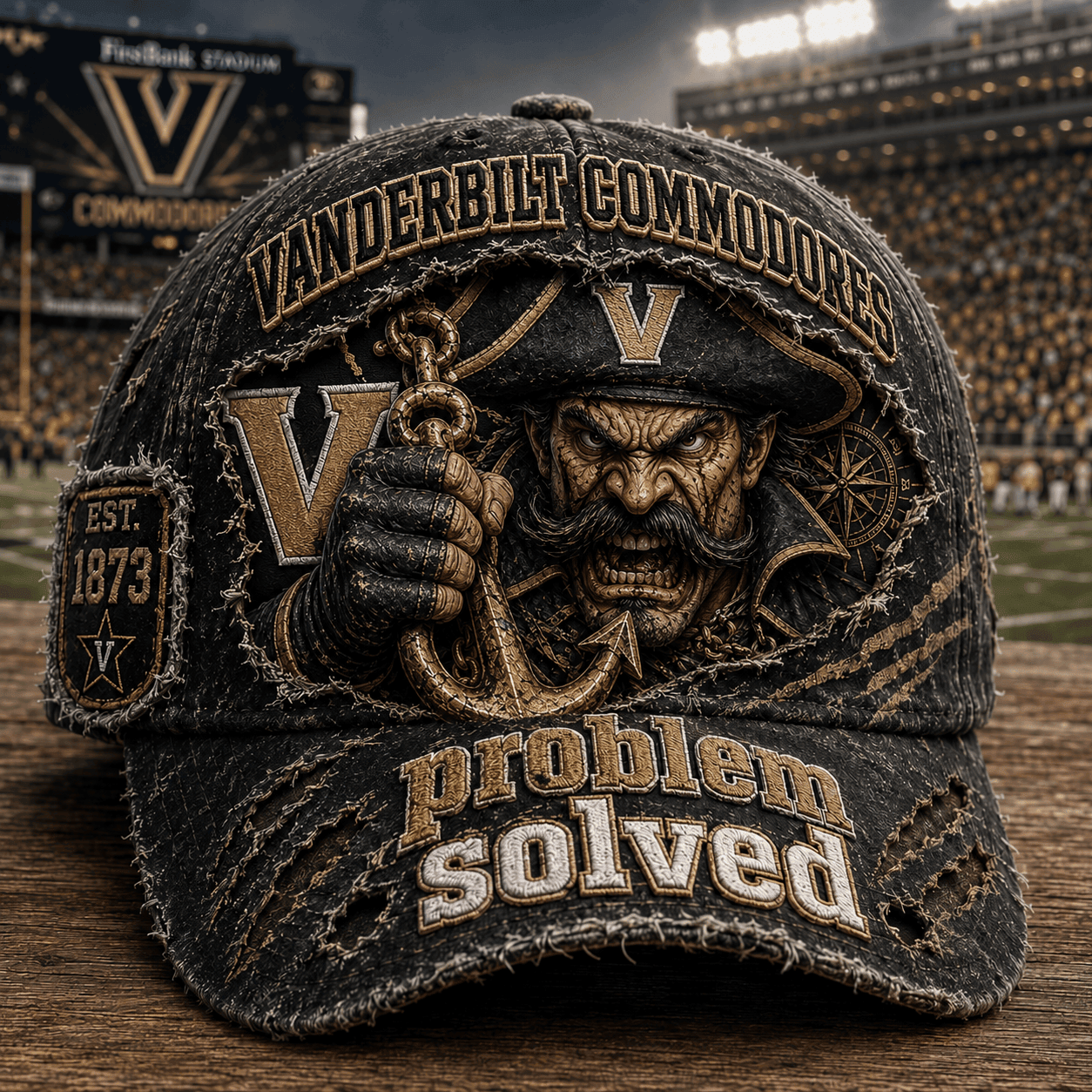Vanderbilt Commodores Merch 2026 Problem Solved Hat Game Day Gear Gifts For Football Lovers - Merchluma