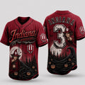 Custom Indiana Hoosiers 2026 Spooky Mascot Halloween Baseball Jersey Indiana Hoosiers Merch - Merchluma