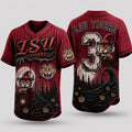 Custom LSU Tigers 2026 Spooky Mascot Halloween Baseball Jersey LSU Tigers Merch Halloween Gifts - Merchluma