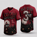 Custom Ole Miss Rebels 2026 Spooky Mascot Halloween Baseball Jersey Rebels Merch Spooky Gifts - Merchluma