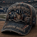 New England Patriots 2026 Problem Solved Hat NE Patriots Merch Football Fan Gift For Game Day - Merchluma