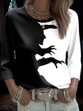 Halloween Witch Long Sleeve Shirt Ladies Halloween Clothes Halloween Gifts Friends - Merchluma