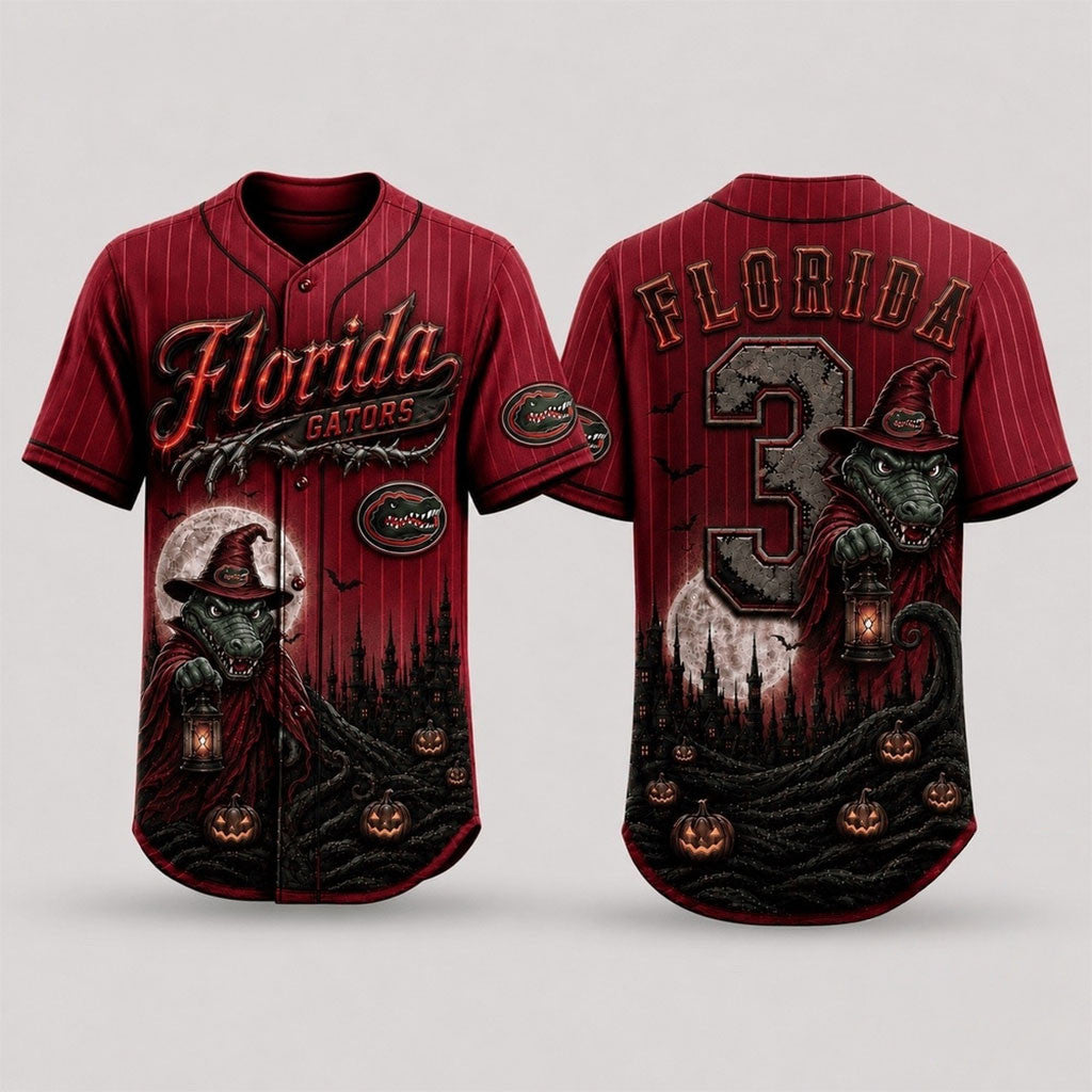 Personalized Florida Gators 2026 Spooky Mascot Halloween Baseball Jersey Florida Gators Merch - Merchluma