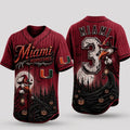 Personalized Miami Hurricanes 2026 Spooky Mascot Halloween Baseball Jersey Fan Merch Best Gifts - Merchluma