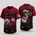 Personalized North Carolina Tar Heels 2026 Spooky Mascot Halloween Baseball Jersey Fan Merch - Merchluma