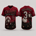 Personalized Oklahoma Sooners 2026 Spooky Mascot Halloween Baseball Jersey Sooners Merch - Merchluma