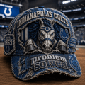 Indianapolis Colts Merch 2026 Problem Solved Distressed Hat AFC South Hat Gift For Game Day - Merchluma