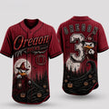 Personalized Oregon Ducks 2026 Spooky Mascot Halloween Baseball Jersey Oregon Ducks Merch - Merchluma