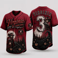 Personalized Virginia Cavaliers 2026 Spooky Mascot Halloween Baseball Jersey Fan Merch Gifts - Merchluma