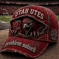 Utah Utes Merch 2026 Problem Solved Hat Game Day Hat Present For Football Lovers - Merchluma