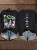 Pick Your Poison Deadly Nightshade Sweatshirt Halloween Merch Gift For Movie Lovers - Merchluma
