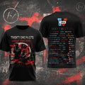 Twenty One Pilots World Tour 2026 T-Shirt Twenty One Pilots Merch Best Gift For Music Lover - Merchluma