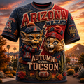 Arizona Wildcats Merch 2026 Autumn Over Tucson T-Shirt Present For Football Lovers - Merchluma