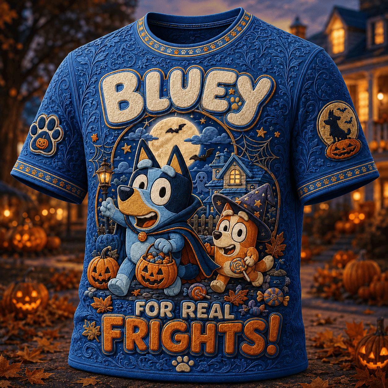 Bluey Halloween Mech 2026 Bluey For Real Frights T-Shirt Cute Gifts For Halloween - Merchluma