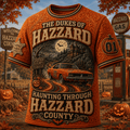 The Dukes Of Hazzard X Halloween Merch Haunting Through Hazzard County T-Shirt Fan Gifts - Merchluma