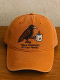 Hello Darkness My Old Friend Baseball Cap Halloween Merch Top Horror Presents - Merchluma