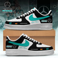 Personalized Mercedes AMG Petronas F1 Shoes Sneakers Racing Fan Merch Gift For Brothers - Merchluma